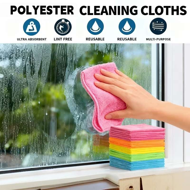 Rag Model 5Pack Assorted Color Size Durable Polyester