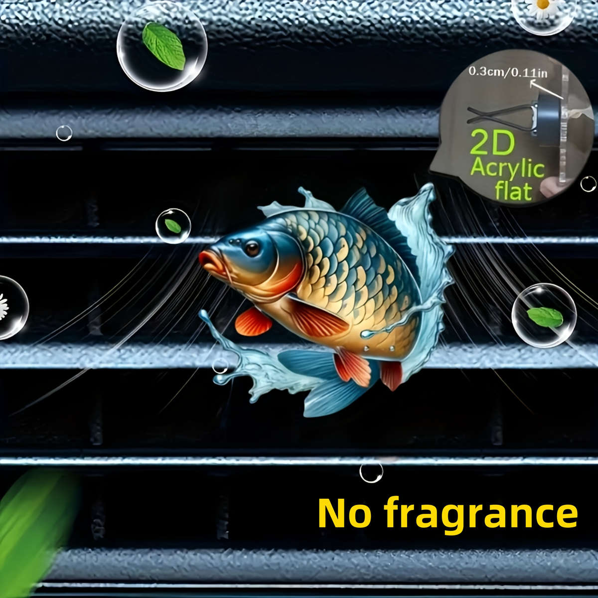 Car Interior Decor Style Small Fish