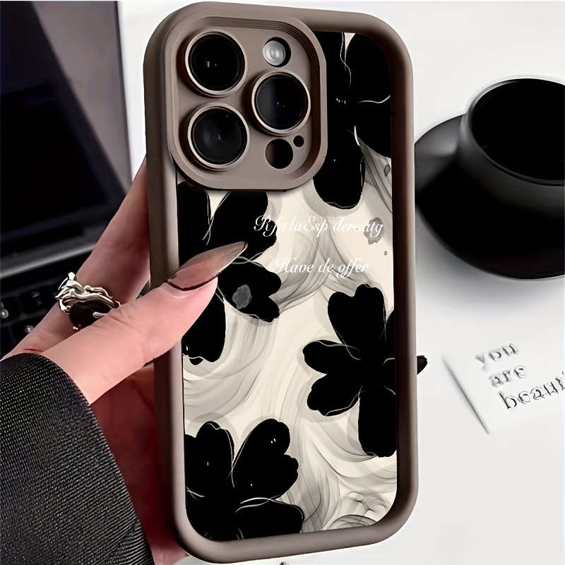 1Pc Dark Brown For iPhone 16 Pro Max Phone Case Phone Cover