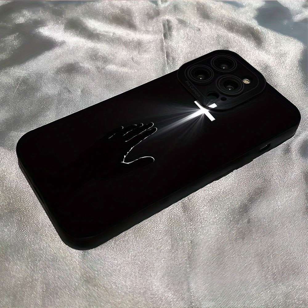 1Pc Black For iPhone 7 Plus 8 Plus Cross Pattern Phone Case