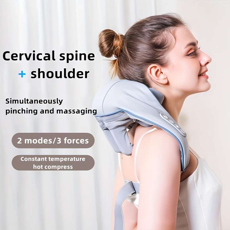 Portable 3D Heating Massage Shawl With Acupoint Low Voltage