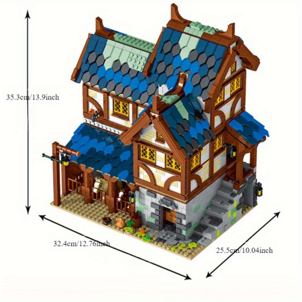 3D Building Model Puzzle Set Color Mk 50105