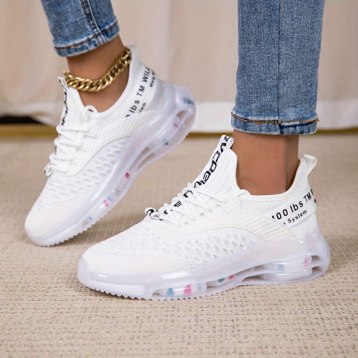 Women S Sneakers Color White Sizeuk 3