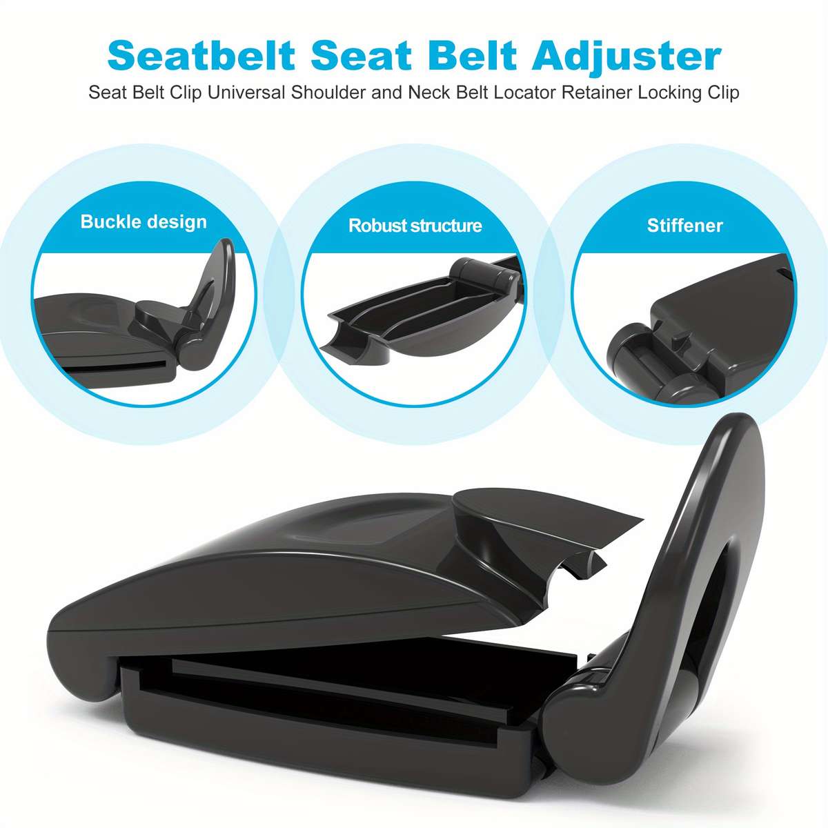 Car Seat Belt Covers Black Quantity 2Pcs