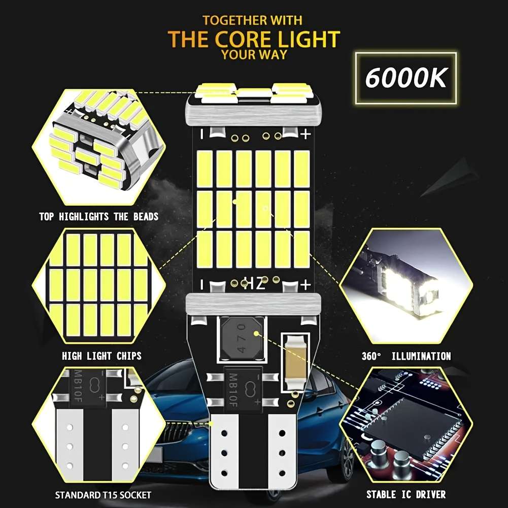 Car Lights Model T15 Quantity 8Pcs