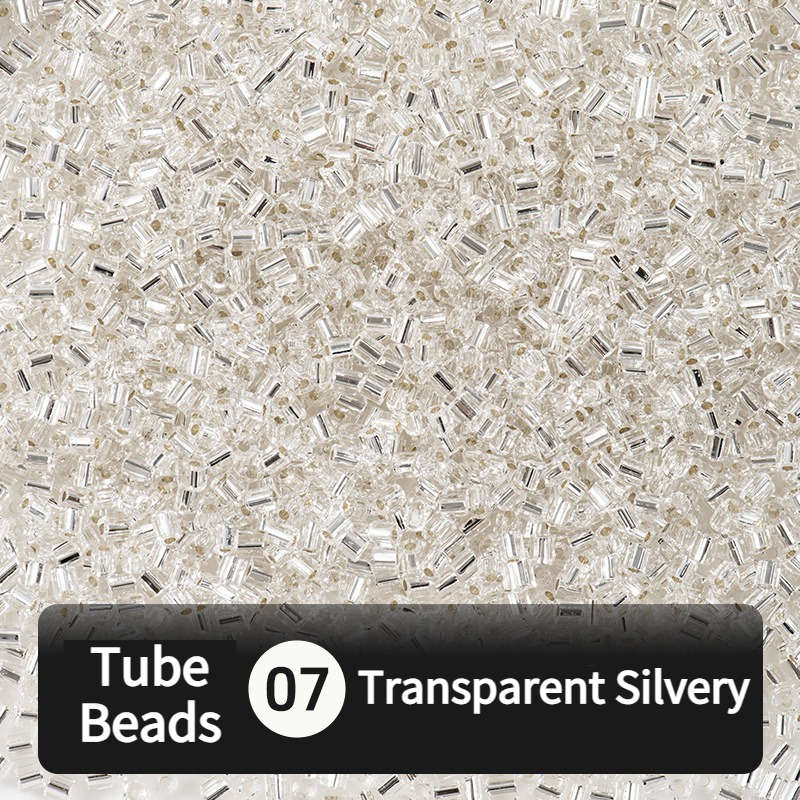 Perler Bead Set Transparent Silvery