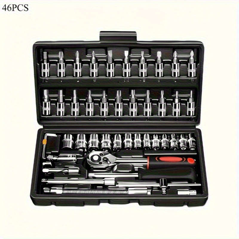 46-Piece Car Repair Tool Kit