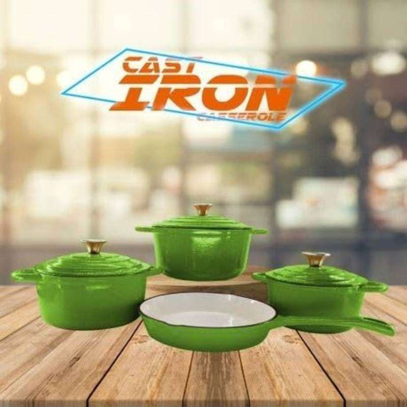 7-Piece Authentic Cast Iron Dutch Cookware Set