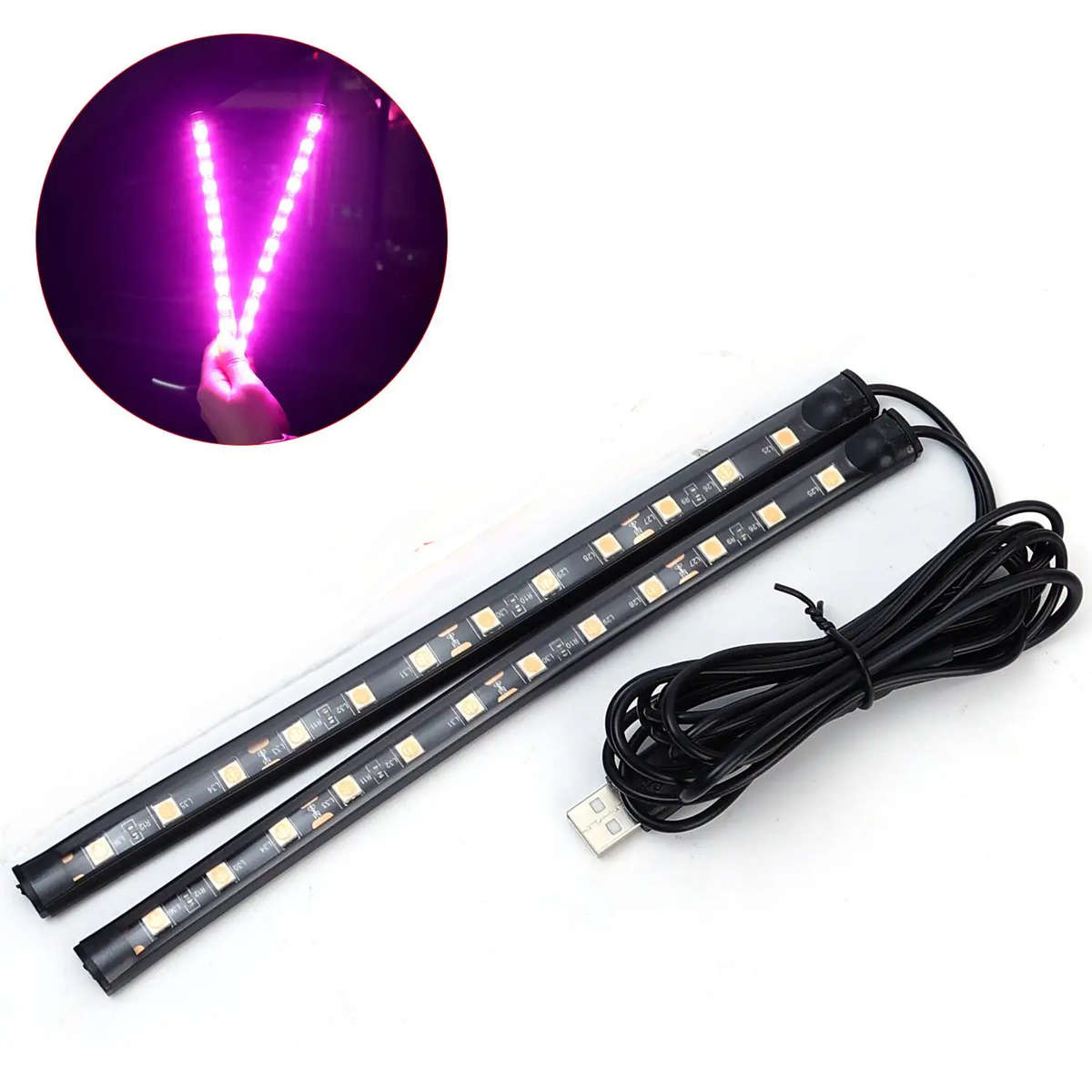 Car Lights Color Red Light Usb Quantity 2Pcs
