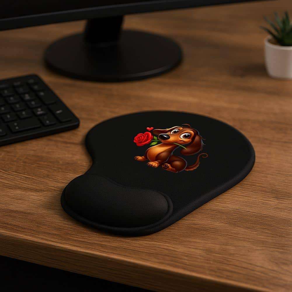 Professional Thickened Adorable Dachshund Rose Cute Mouse For Graphic Designers