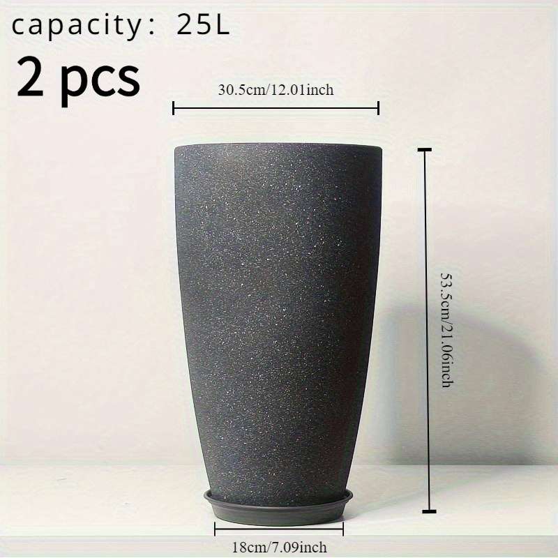 Flowerpot Color Dark Gray Quantity2Pcs