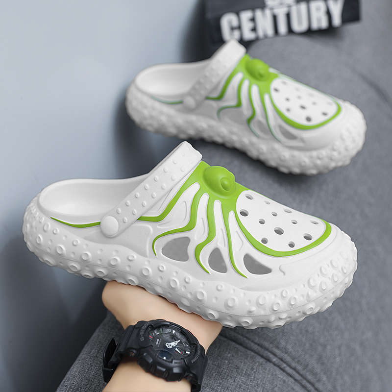 Men Slippers Summer Style White Size Uk 7.5