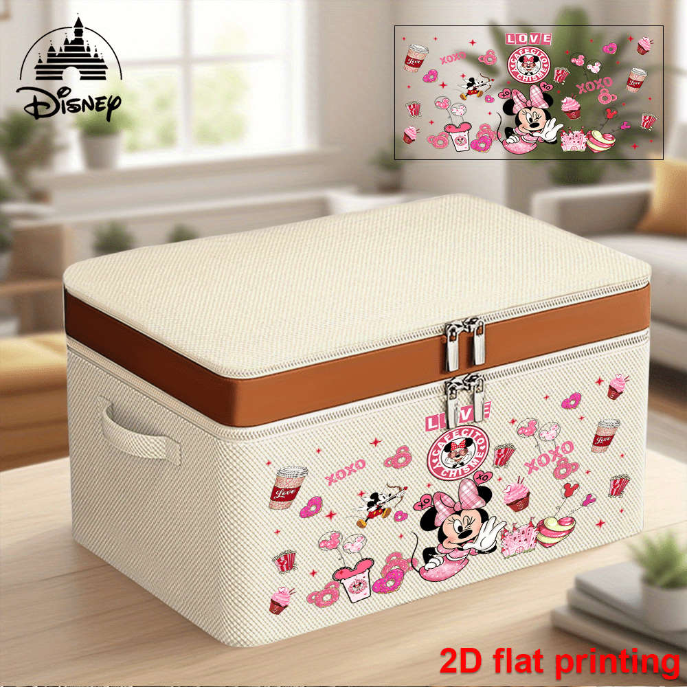 2D Flat-Pprinted Quilted Storage Bag