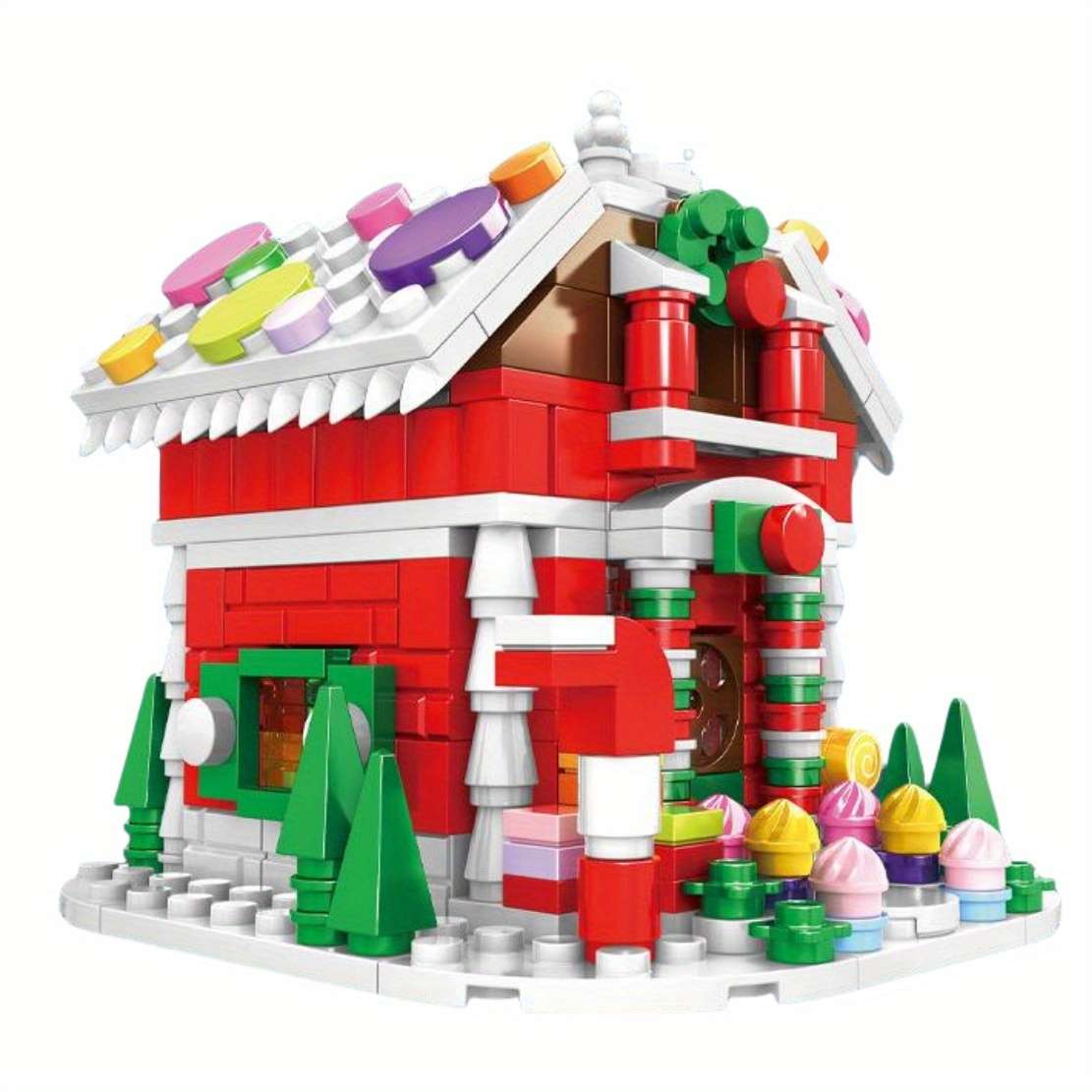 3D Building Model Puzzle Set Color Gingerbread House  322 Pcs
