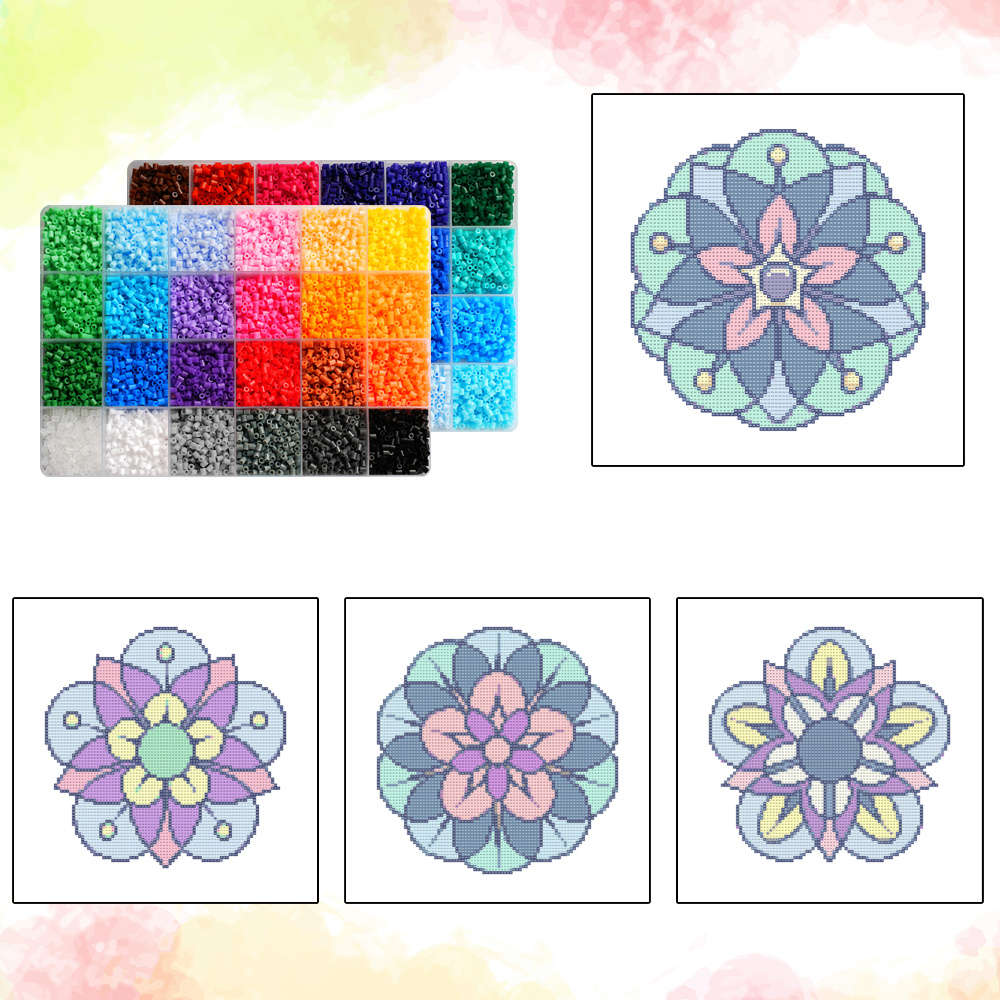 Perler Bead Set 48 Colors Box