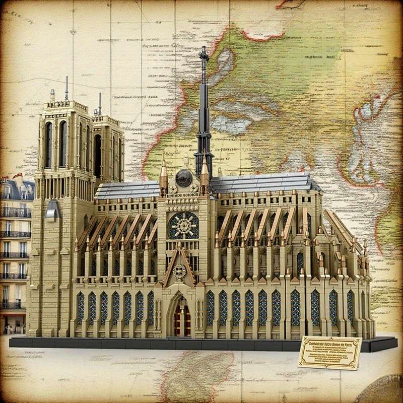 3D Building Model Puzzle Set Model Zz 66016