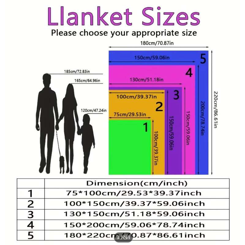 Blanket 150*200Cm 59.1Inch X 78.7Inch