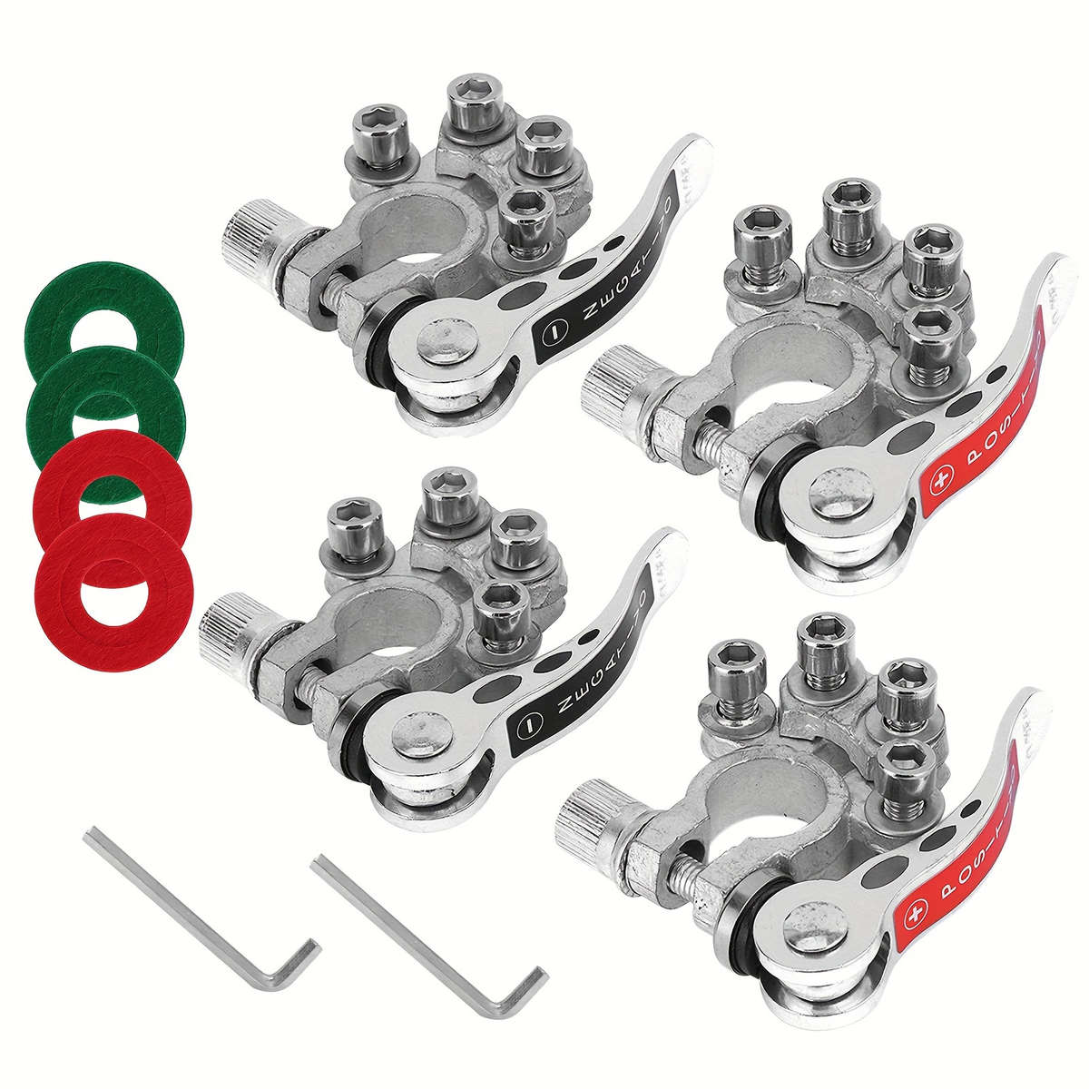 2 Battery Terminal Clip Connectors