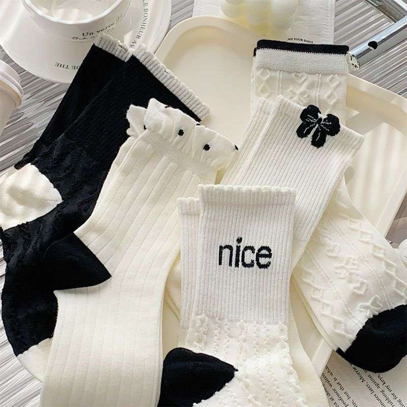 Women S Socks Color 5 Pairs To Mix And Match Size Onesize