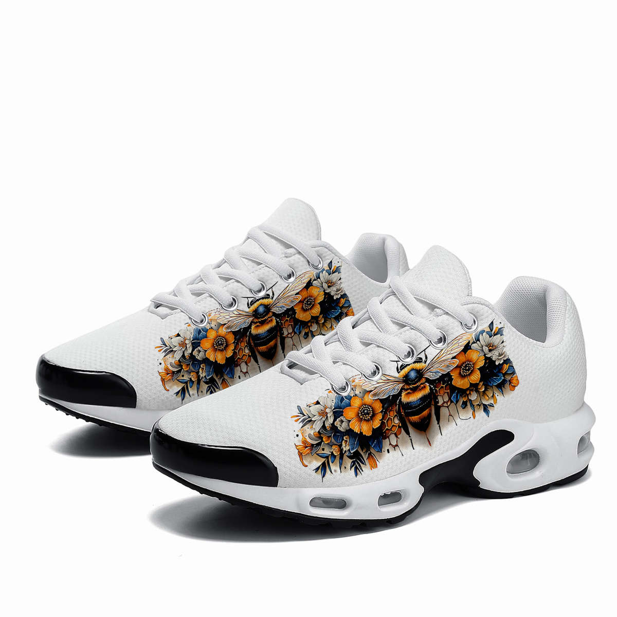 Women S Sneakers Color Black And White Bee Sizeuk 9.5