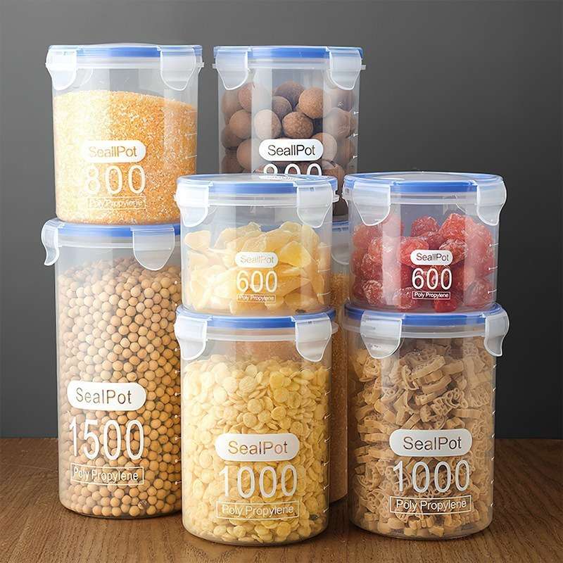 Sealed Jar Color 800Ml Transparent Quantity3Pcs