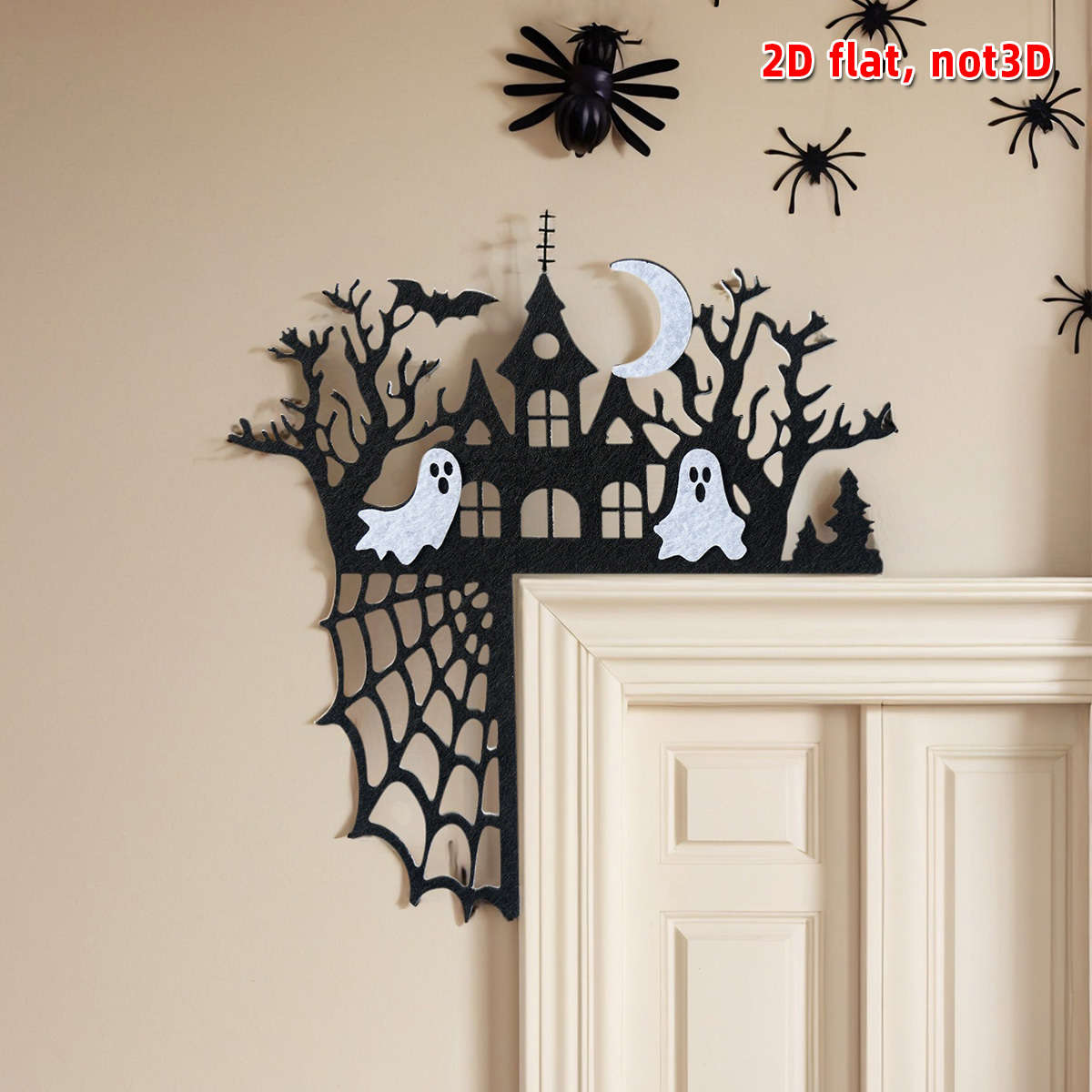 Car Interior Decor Style Ghost Door Corner Sticker Ghost