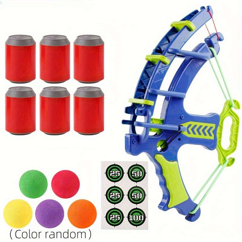 Toy Weapons Color Bow  Add  5 Balls  Random Balls   Add  6 Thickened Plastic Canisters