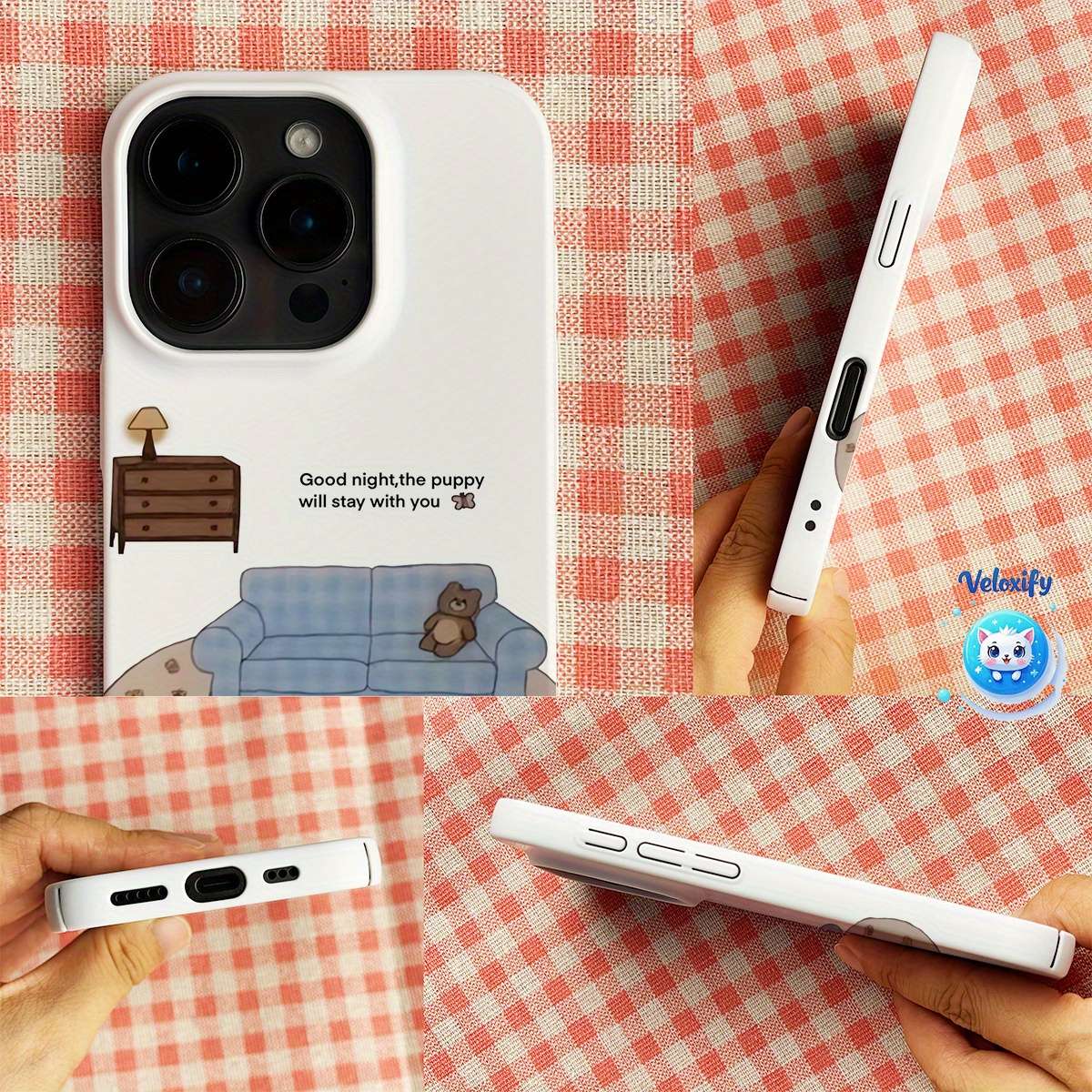 1Pc Mixed Color For iPhone 12 Mini Dog Design Phone Case