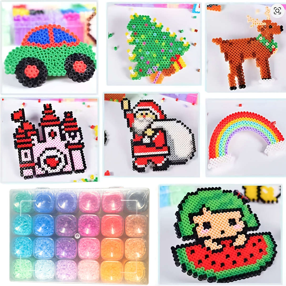 Perler Bead Set 24 Color Bean Paste Set