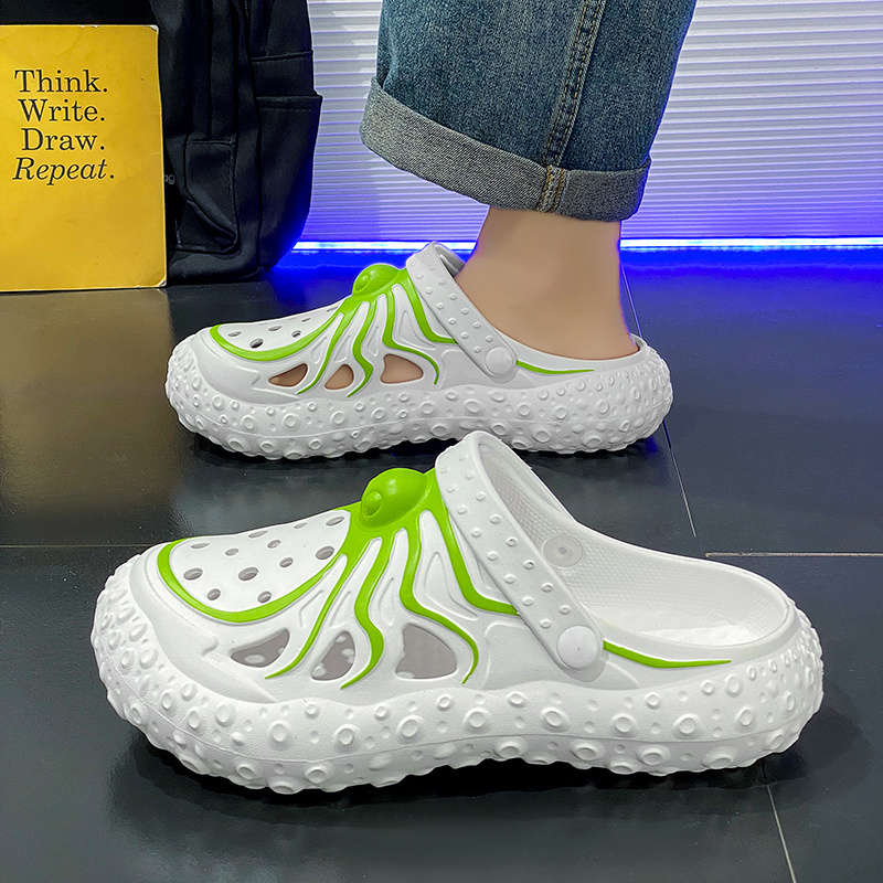 Men Slippers Summer Style White Size Uk 7.5