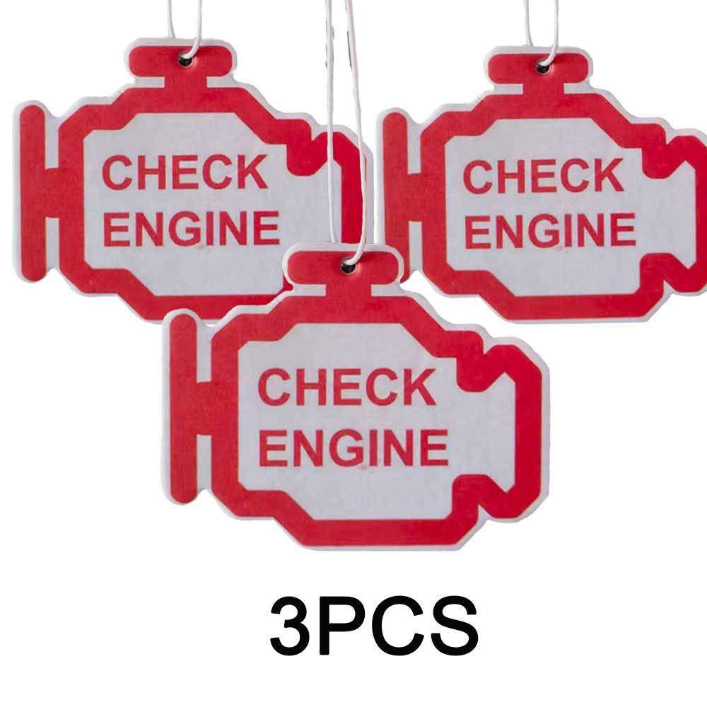 Car Interior Decor Color 'Check Engine' 3Pcs