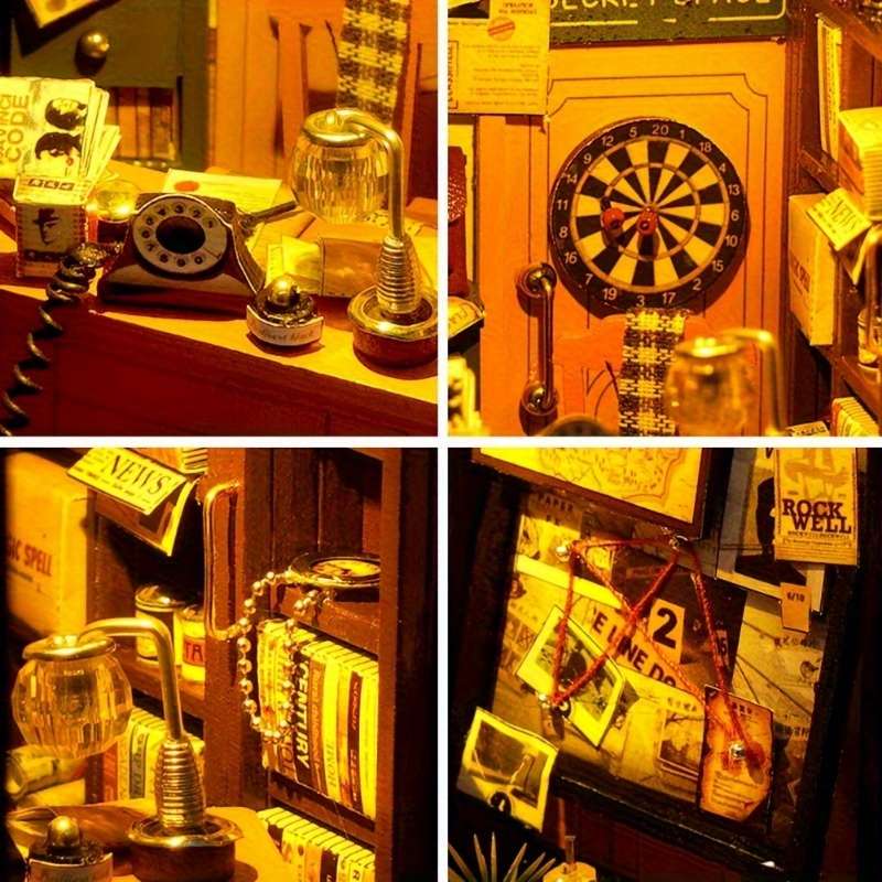 3D House Puzzle Model Color Detective Diary