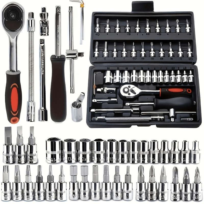 46-Piece Car Repair Tool Kit
