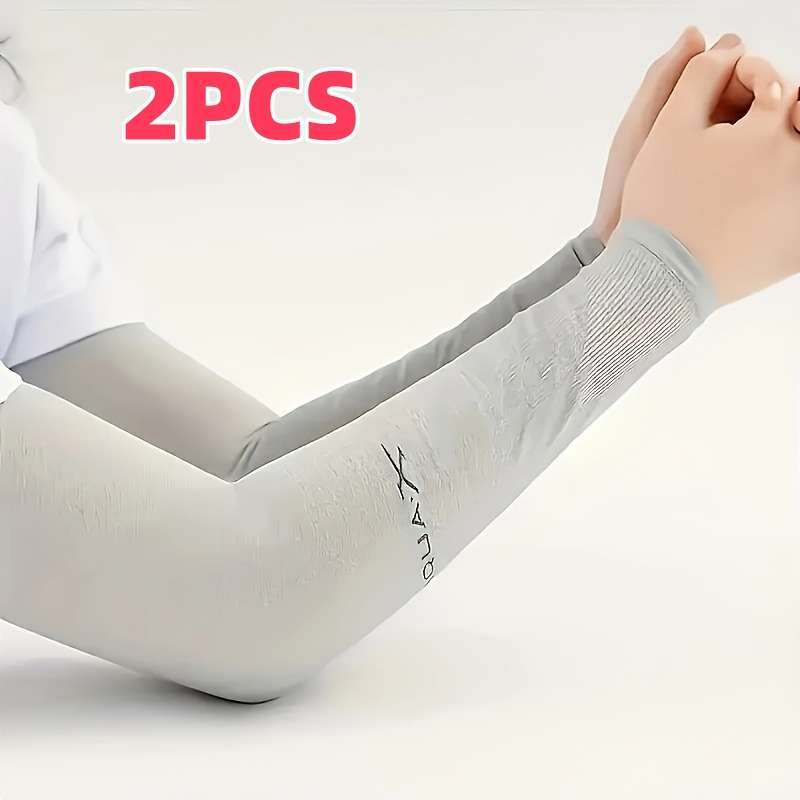 Sunscreen Sleeves Color 2Pcs Dark