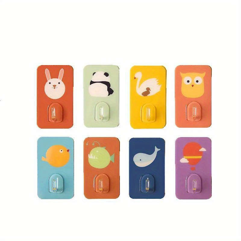 Set Of 5 Adorable Cartoon Wall Hooks That Are Adhesive And Items Random