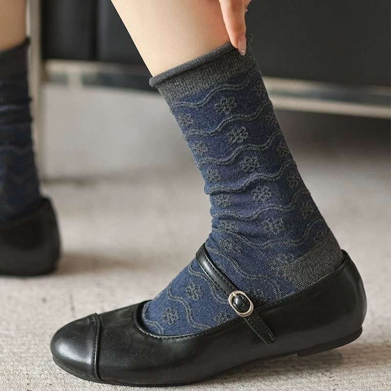 Women S Socks Color Mix 5 Pairs Size Onesize
