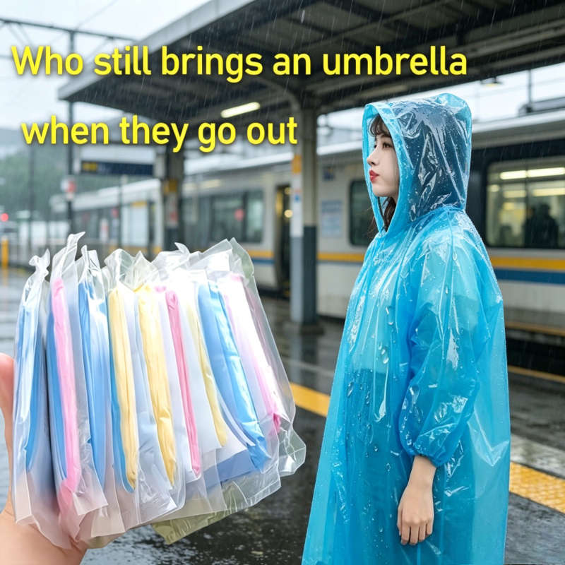 Raincoat Random Color Quantity 6Pcs