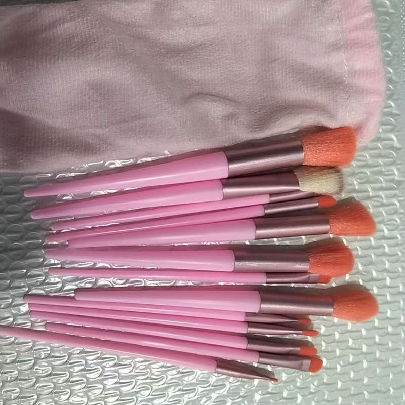 Makeup Brush Set Color Pink