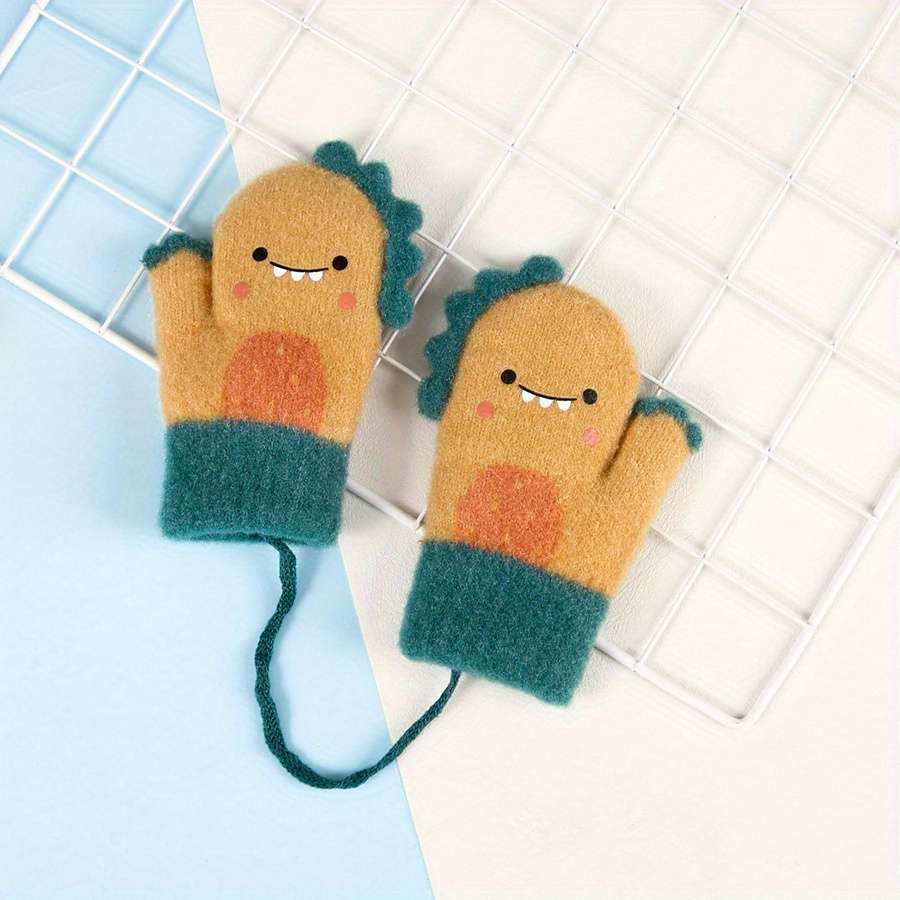Winter Gloves Color Grey Size 0 To 2Y