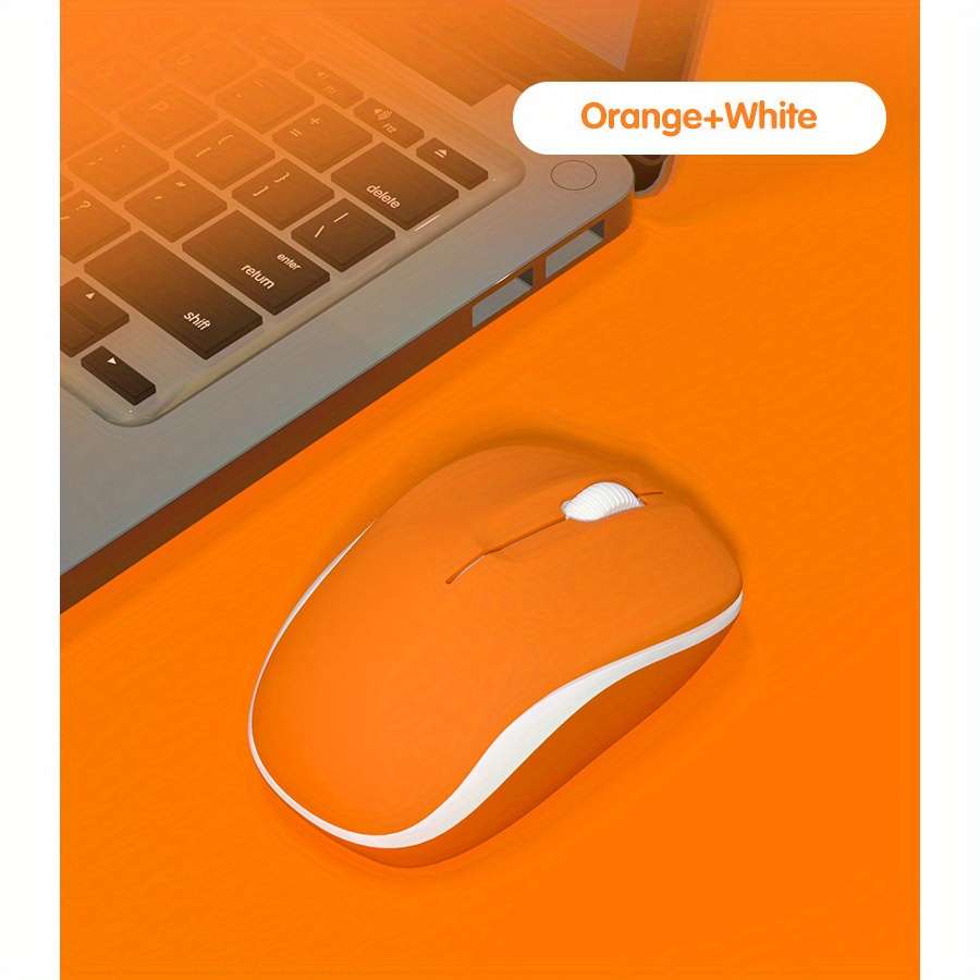 Mouse Color Gray Orange