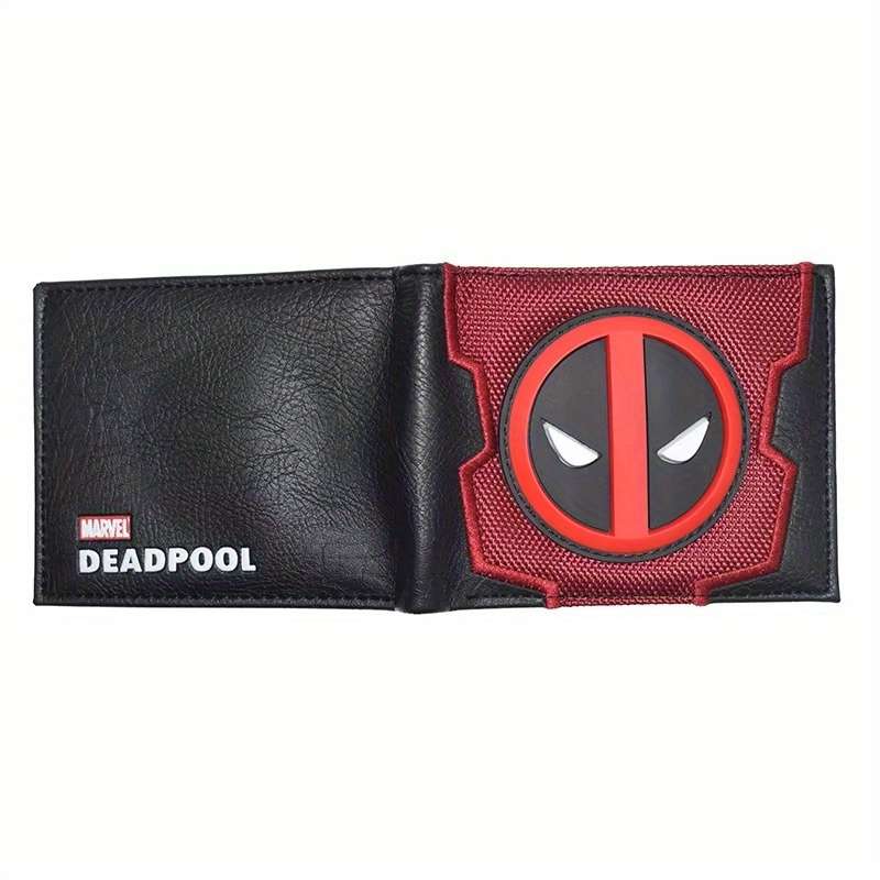 Deadpool Short Wallet Avengers Superhero Pu Coin Purse