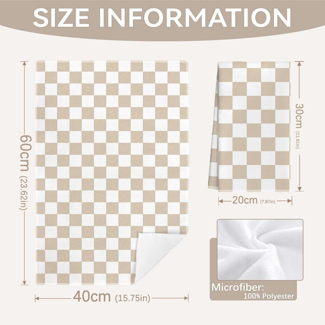 Rag Size 2Pcs 40*60Cm