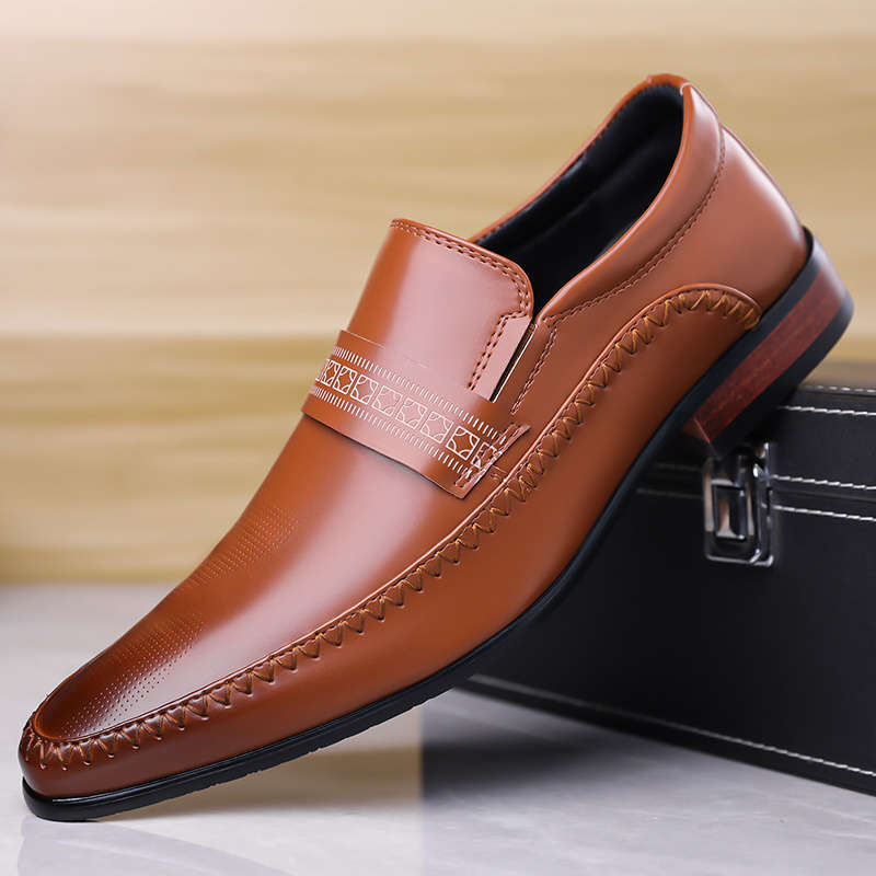 Mens Leather Shoes Color Black Sizeuk 7
