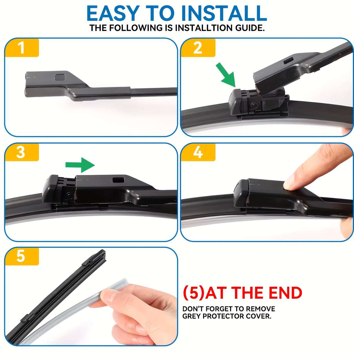 Windshield Wipers Color For Tesla Model S 2012 2023 Size 2Pcs 71.12Cm 43.18Cm
