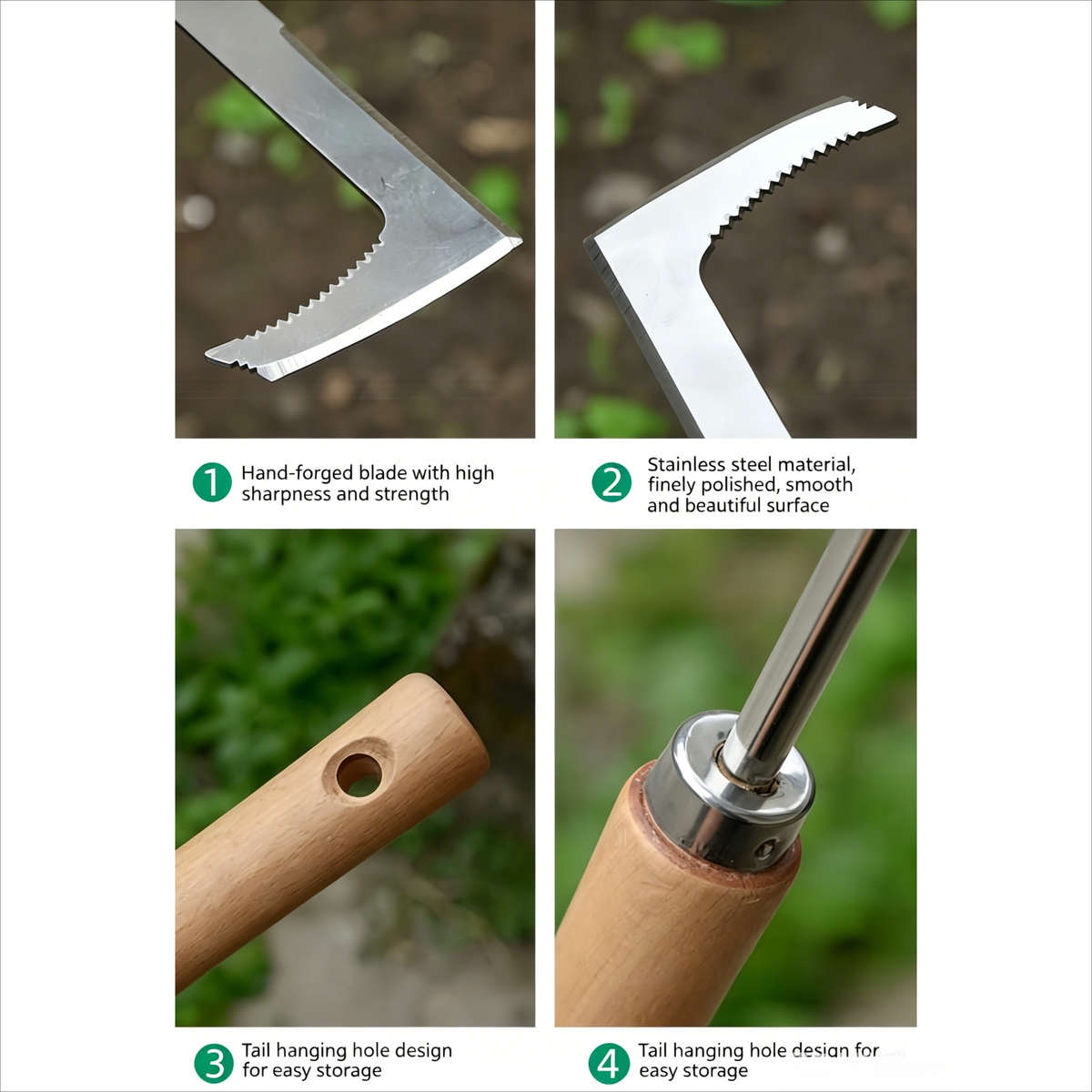 Garden Supplies Items 2Pcs Serrated Free Short Style
