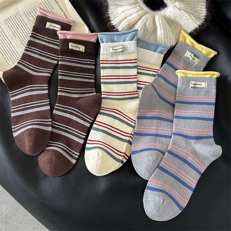 Women S Socks Color Mixed Color5 Pairs Size Asian Onesize