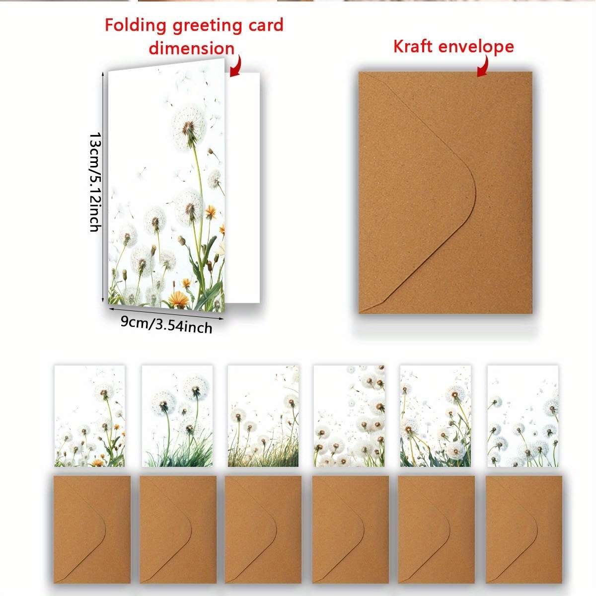 Greeting Cards Quantity 6Pcs