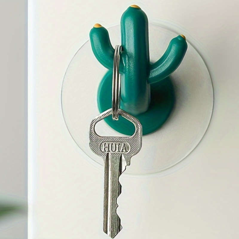 2 Pack Cactus Wall Hooks Casual Style Plastic Wall Mounted Quantity 2pcs