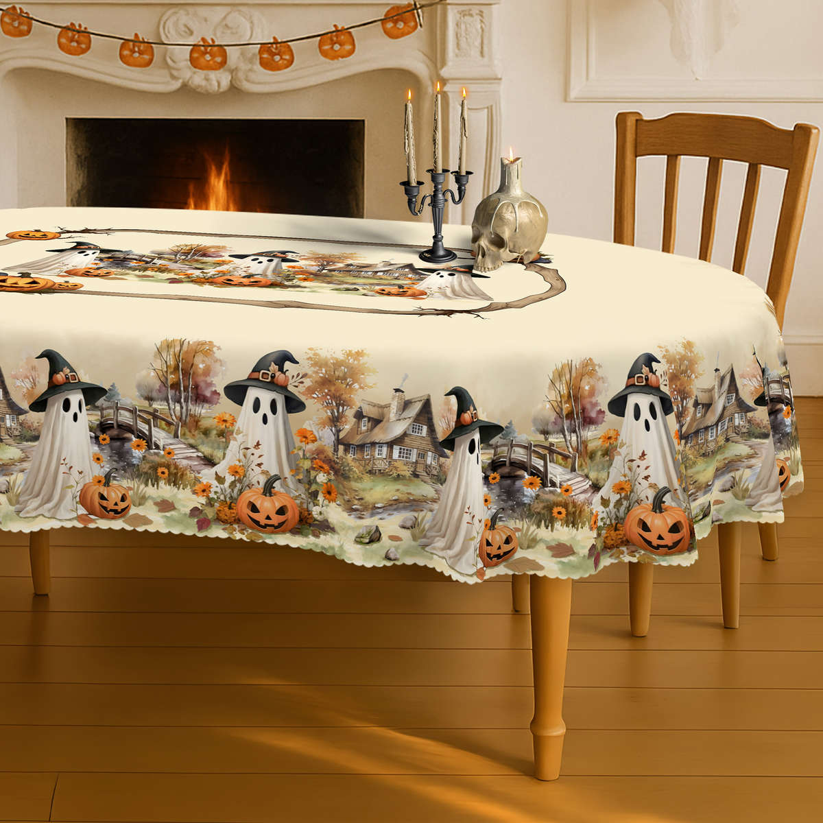Halloween tablecloth decoration size Rectangle 5570in 140180cm