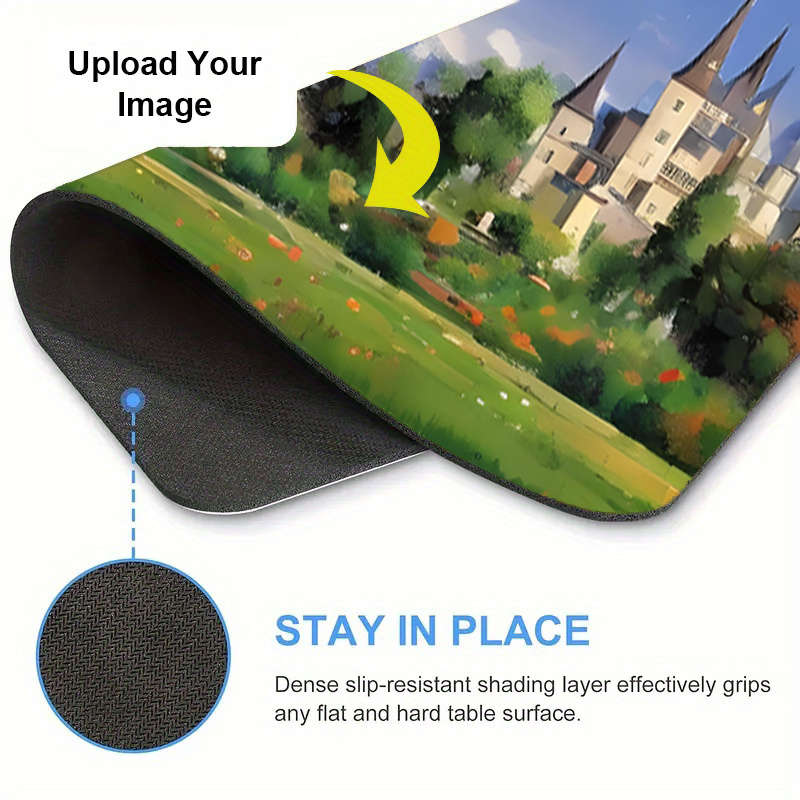 UltraSmooth EcoFriendly Custom Photo Mouse Upload Your For Pc Gamers 18X20Cm